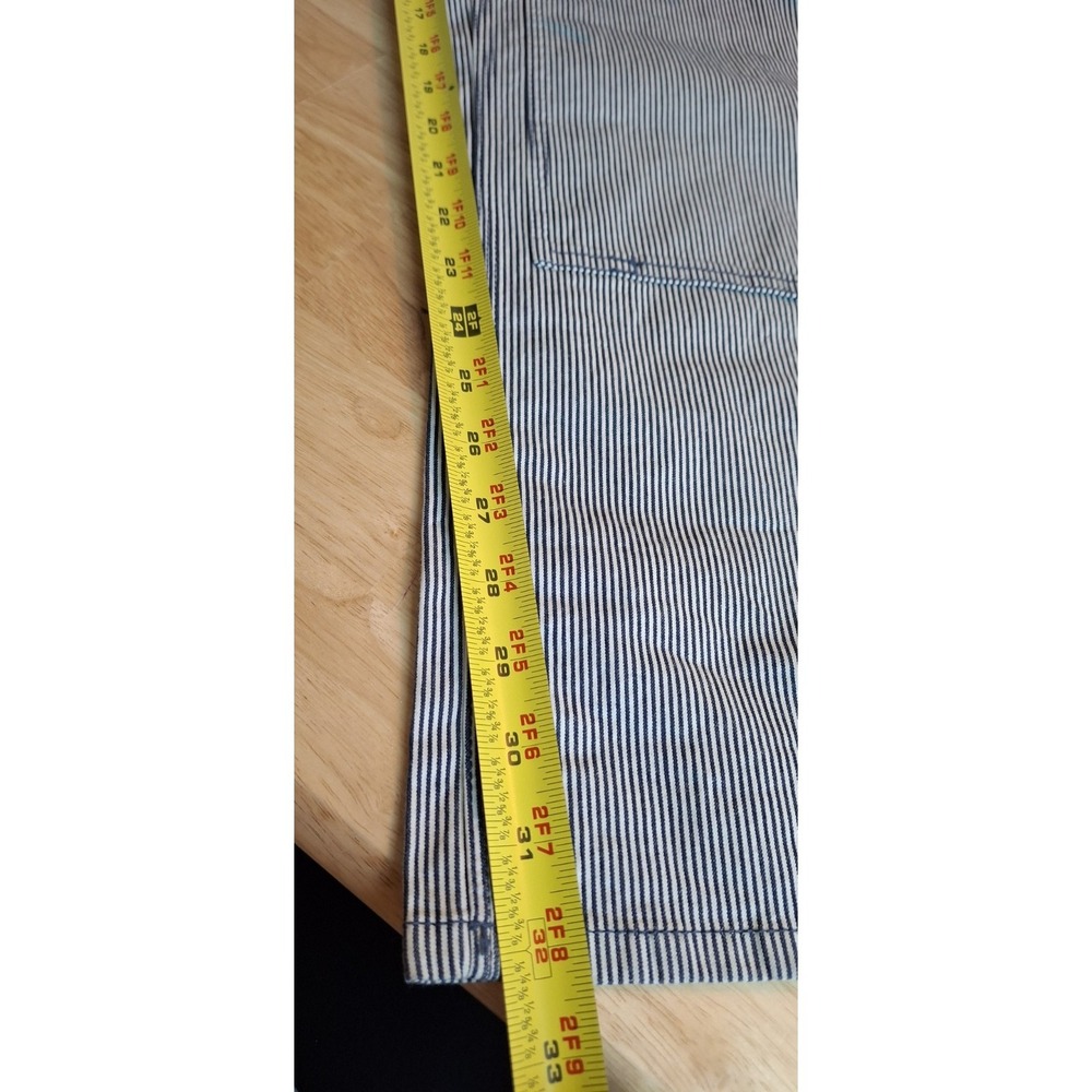 Dovetail Workwear Freshley Overalls Size 12 Indigo Stripe Conductor Utility Boho - Picture 6 of 6